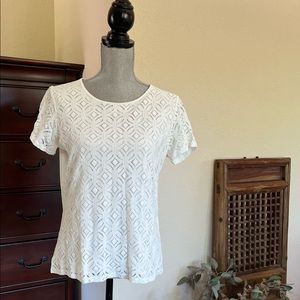 Market & Spruce Hans Crochet Front Top, Medium, New with tags.
